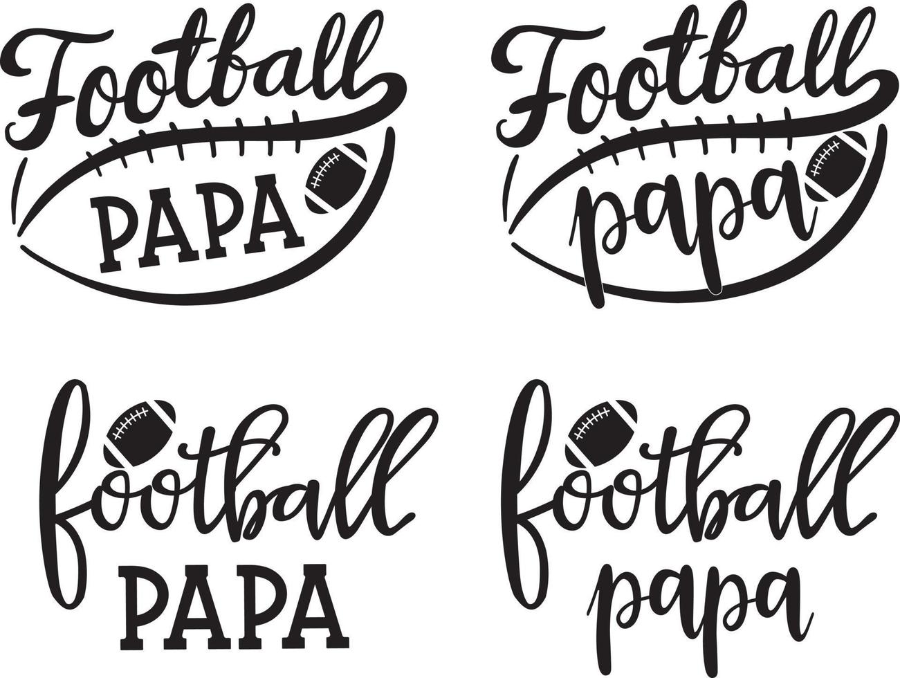 Football Papa Vector, Football Vector, Family Football Vector