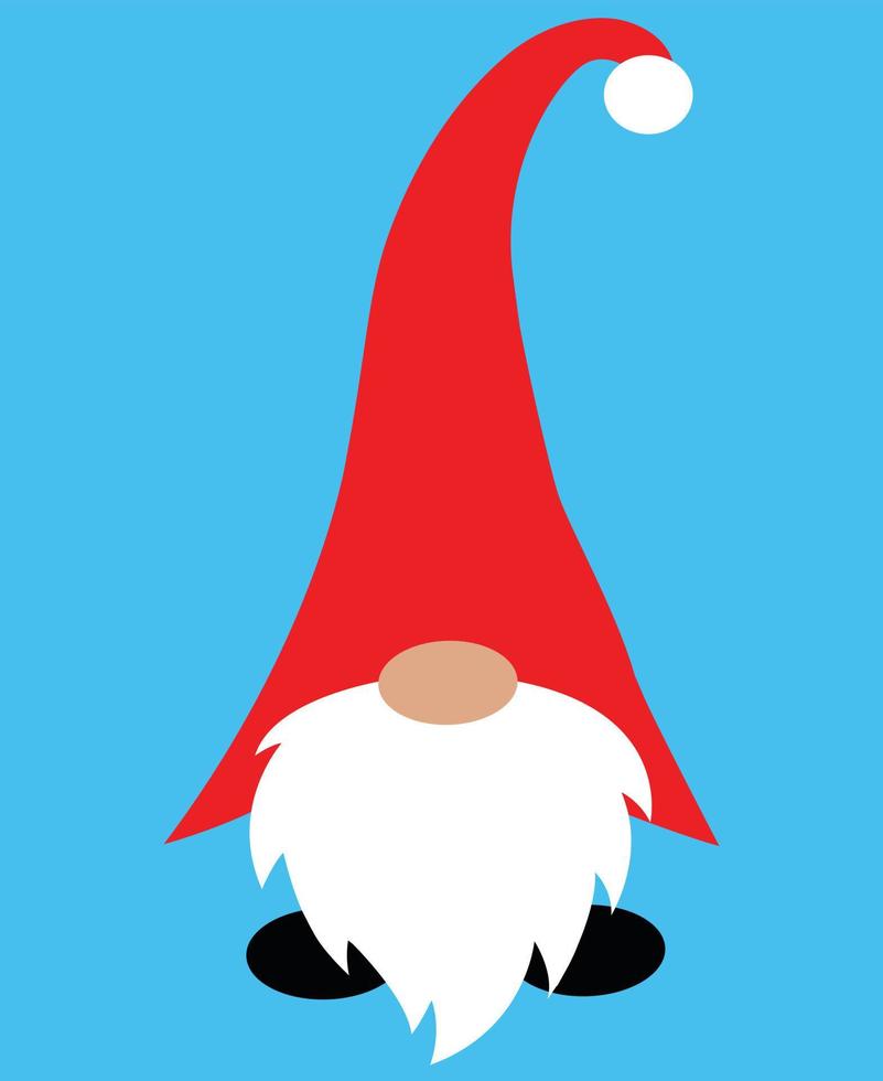 Gnome 10 Vector, Christmas Vector, Santa Vector