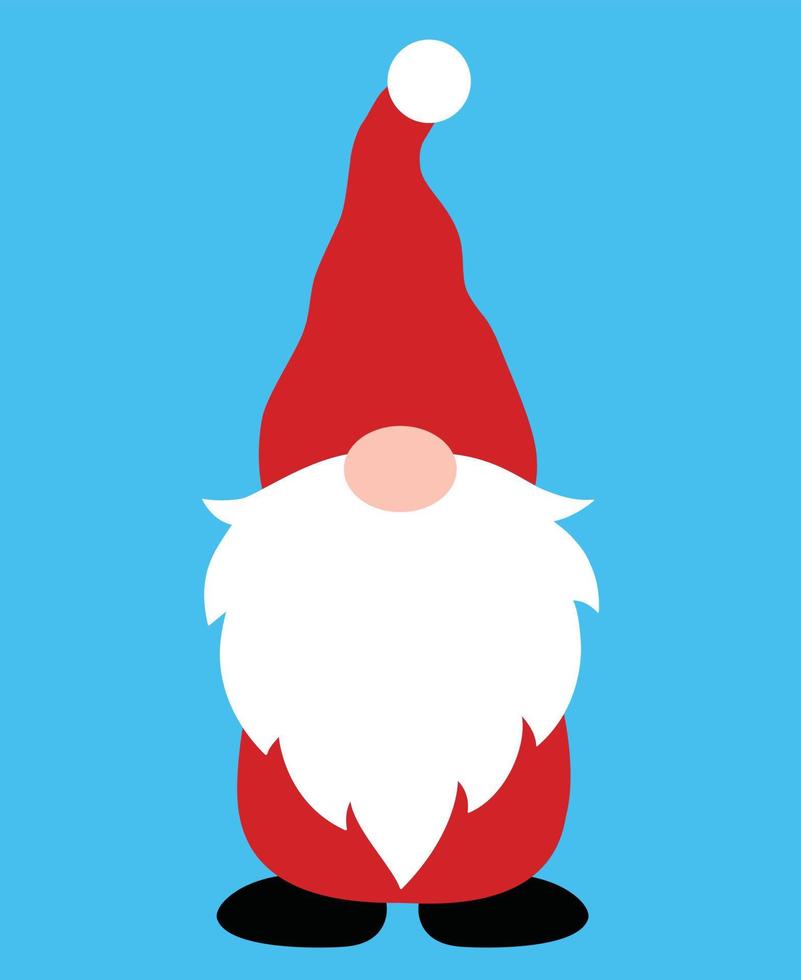 Gnome 14 Vector, Christmas Vector, Santa Vector