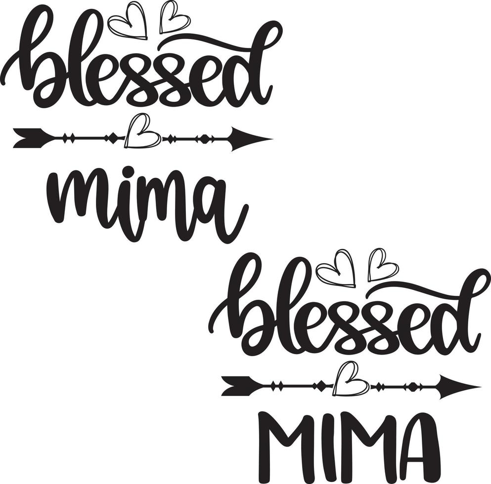Blessed Mima Vector,Family Vector File