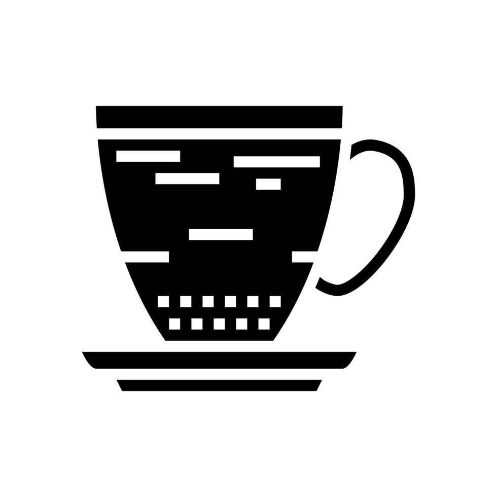 americano coffee glyph icon vector illustration