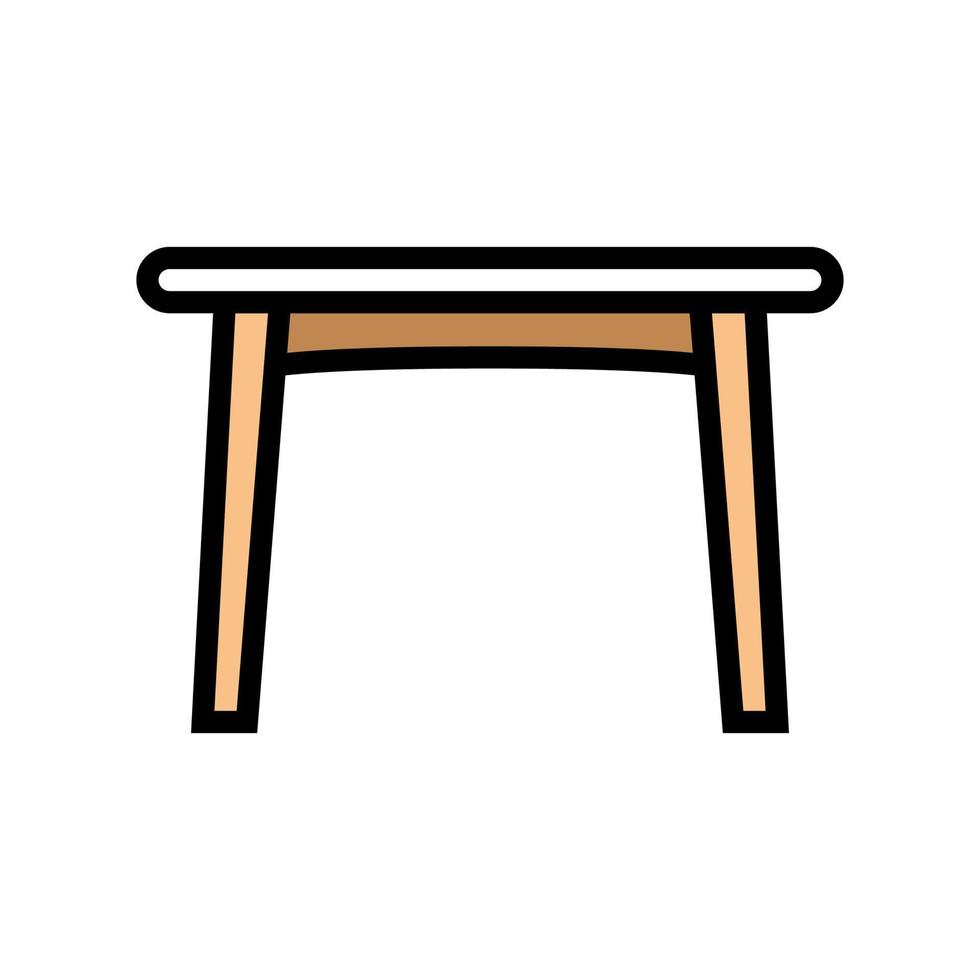 mesa comedor color icono vector ilustración