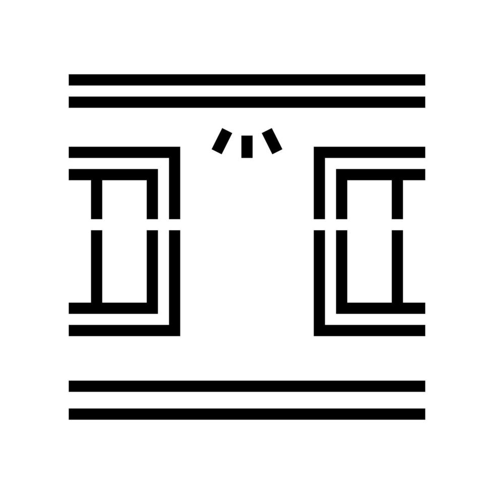 windows top lighting line icon vector illustration