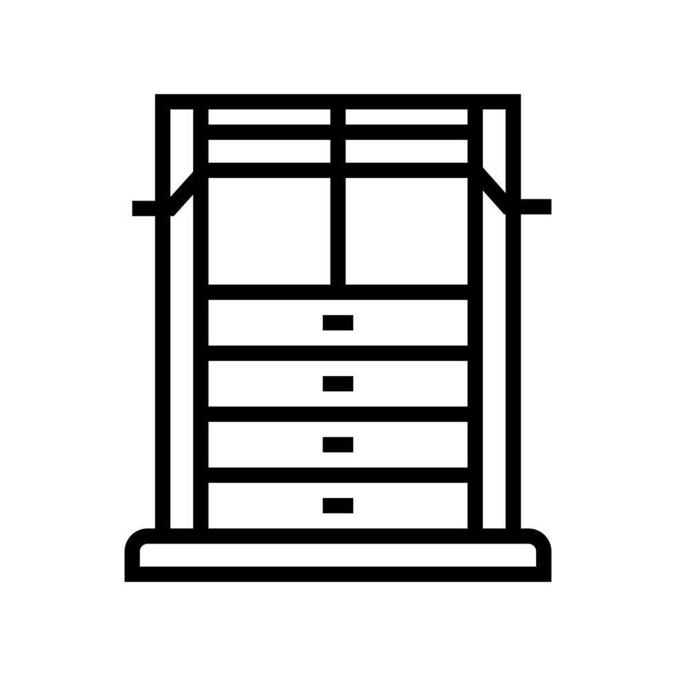 weight training apparatus line icon vector illustration