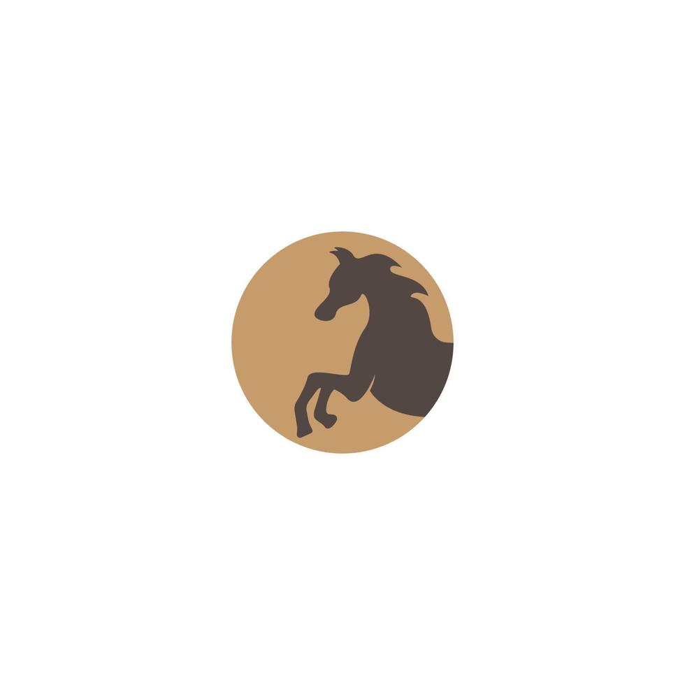 Ilustración de vector de icono de caballo