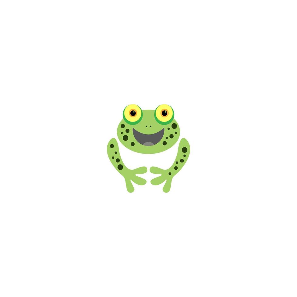 ilustración de vector de icono de rana