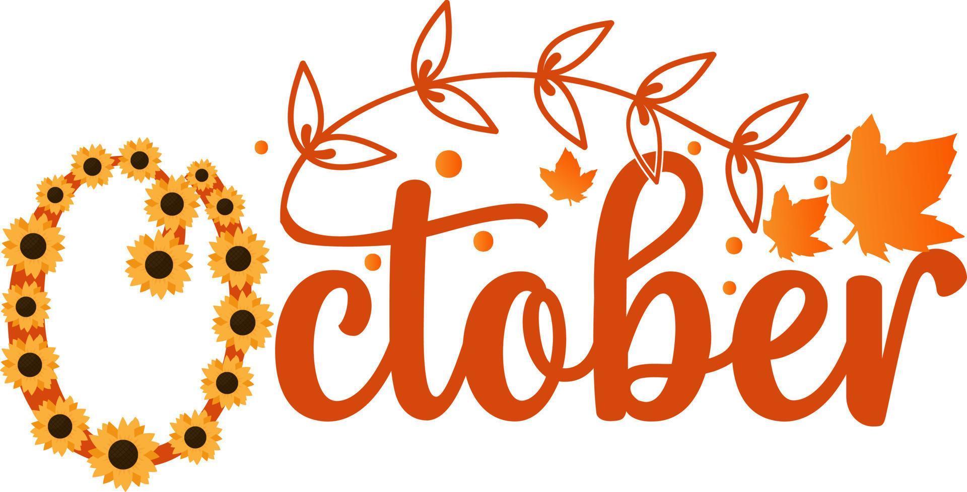 Autumn . October 10354305 Vector Art at Vecteezy