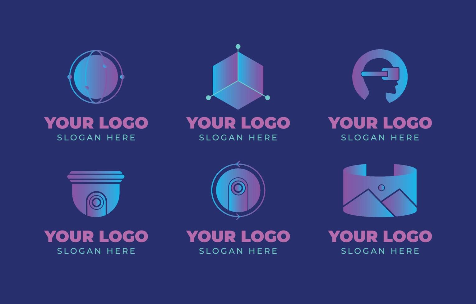 360 Degrees Logo Collection vector