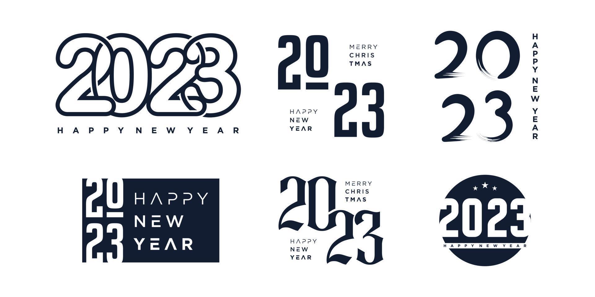 2023 logo design vector with creative unique style for banner or business