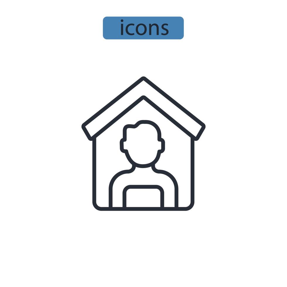 employee men icons  symbol vector elements for infographic web