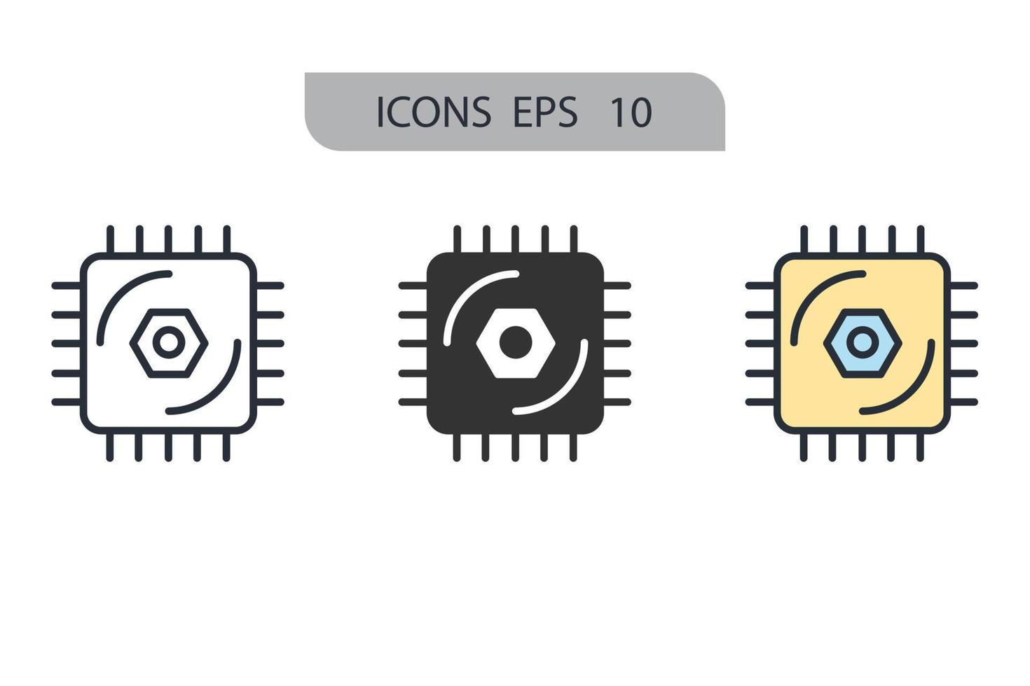 iconos de consistencia de ciclo temporal simbolizan elementos vectoriales para web infográfico vector