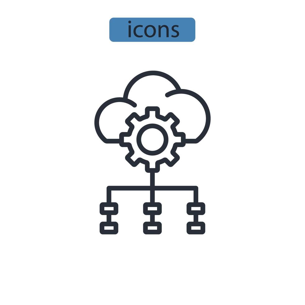 temporal diference icons  symbol vector elements for infographic web