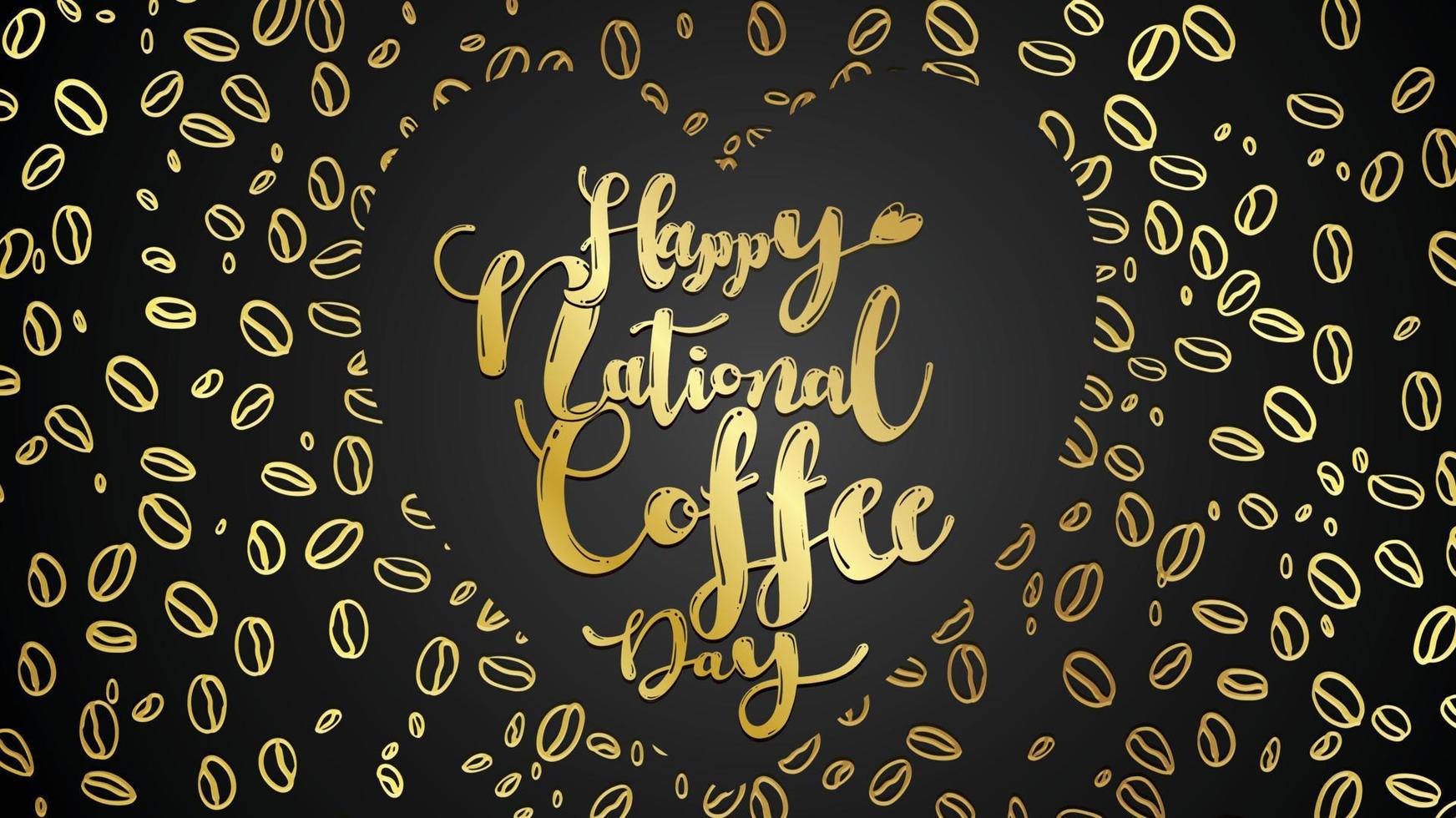 International or national Coffee Day vector