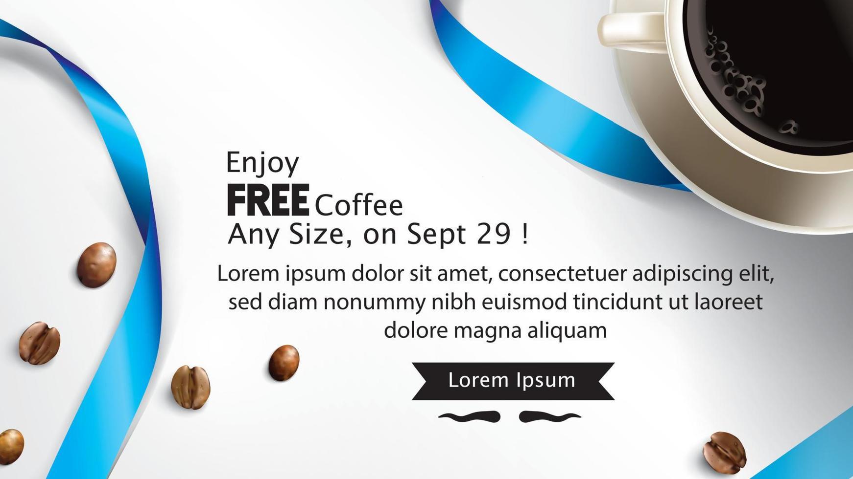 International or national Coffee Day vector