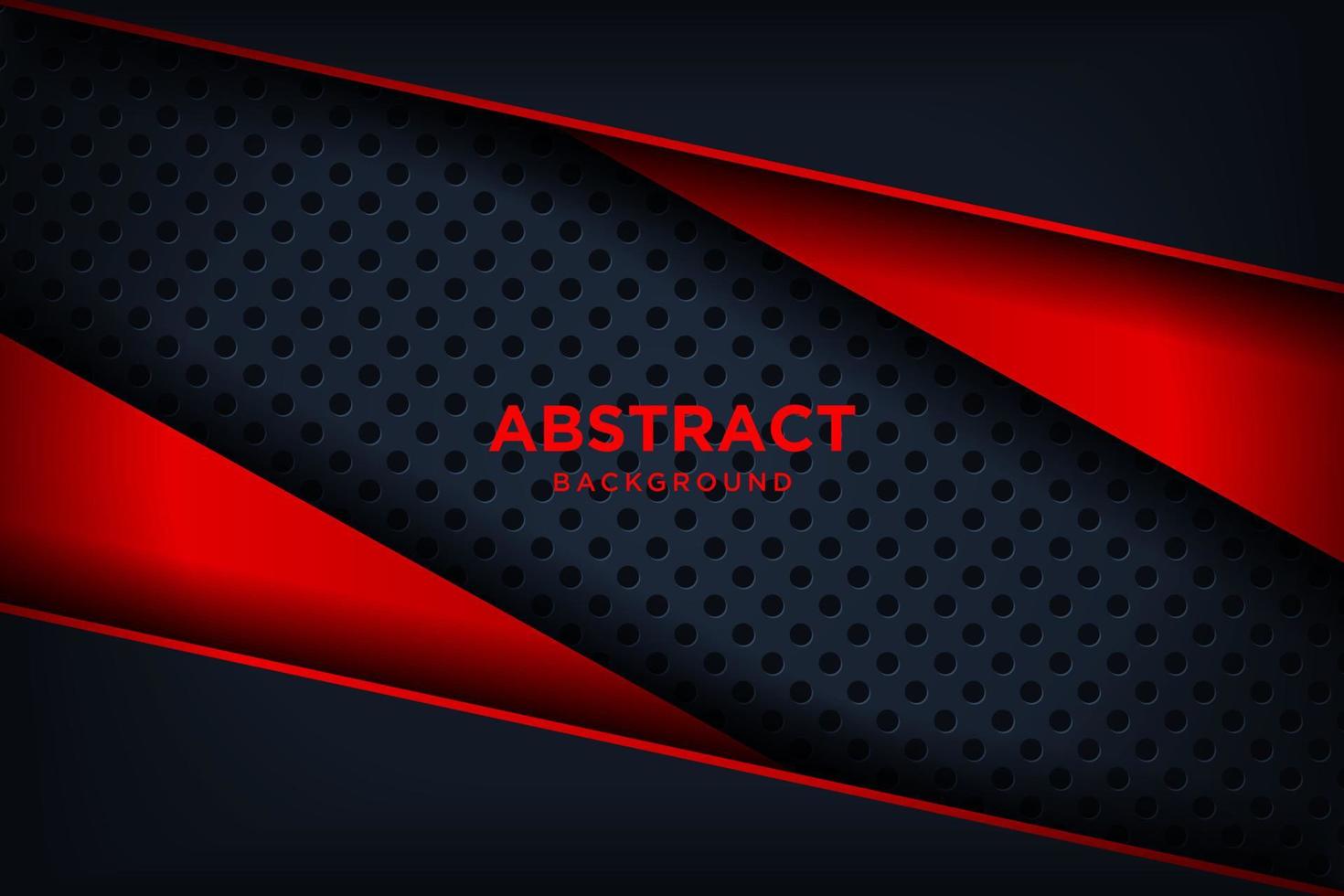 Red and black abstract corporate banner design. Vector technology background