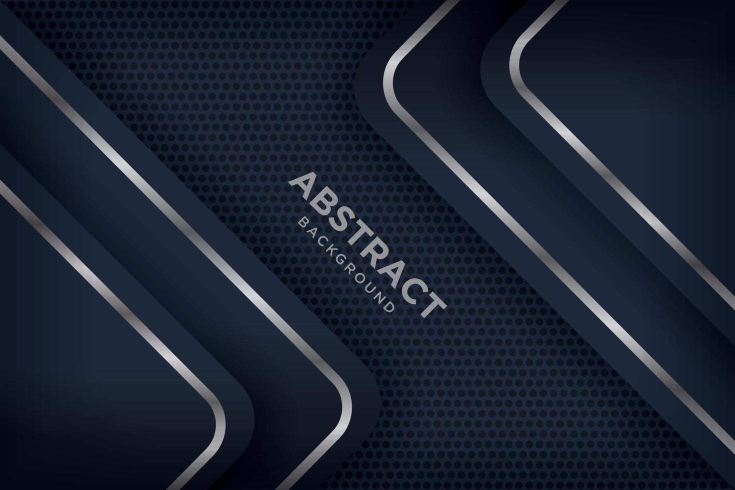 Black modern material header with diagonal silver lines. Banner for your business. Vector abstract widescreen background