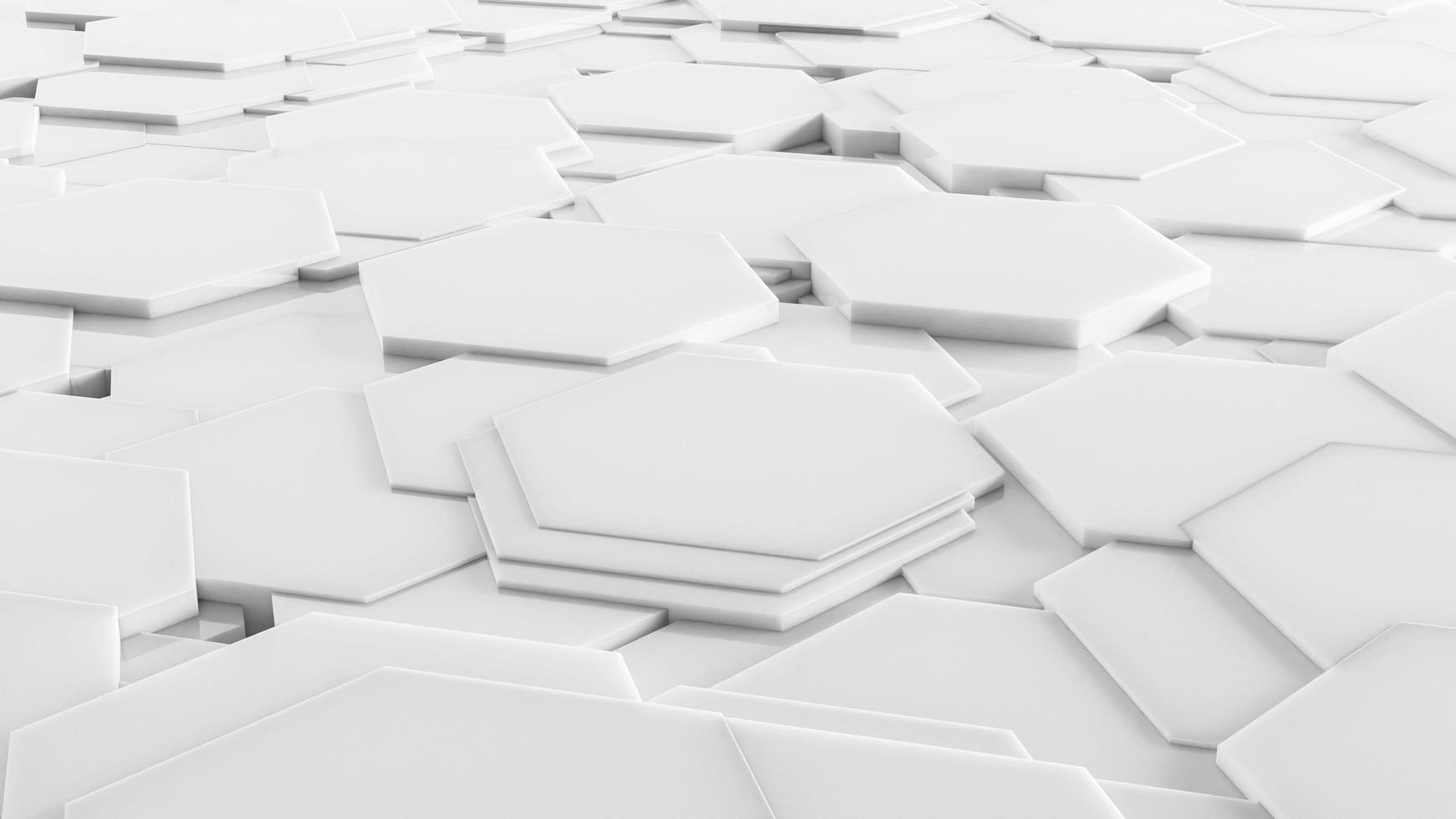 White 3D Background Abstract Hexagon pattern texture photo