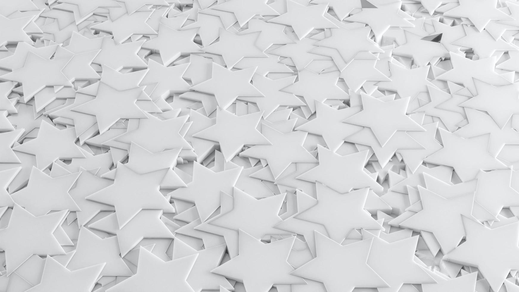 White 3D Background Abstract 5 Point Star pattern texture photo