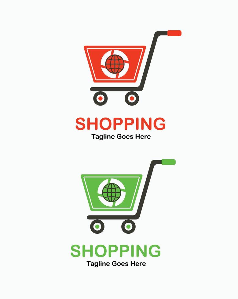 online shopping logo vector