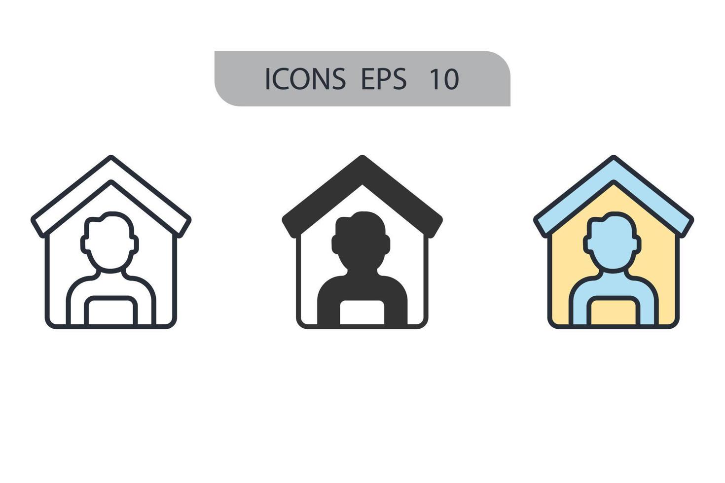 employee men icons  symbol vector elements for infographic web