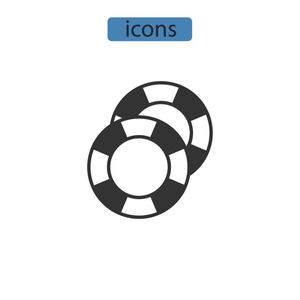Lifeboy iconos símbolo elementos vectoriales para infografía web vector