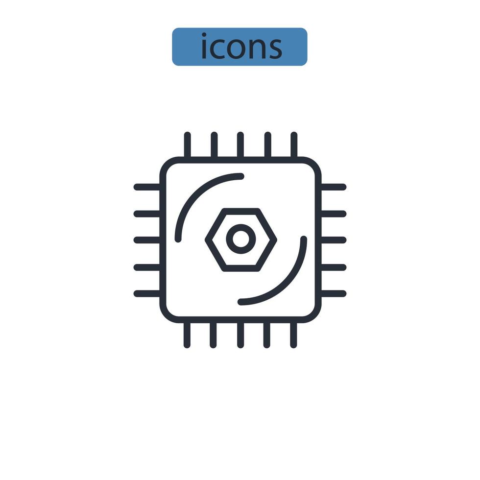 temporal cycle consistency icons  symbol vector elements for infographic web