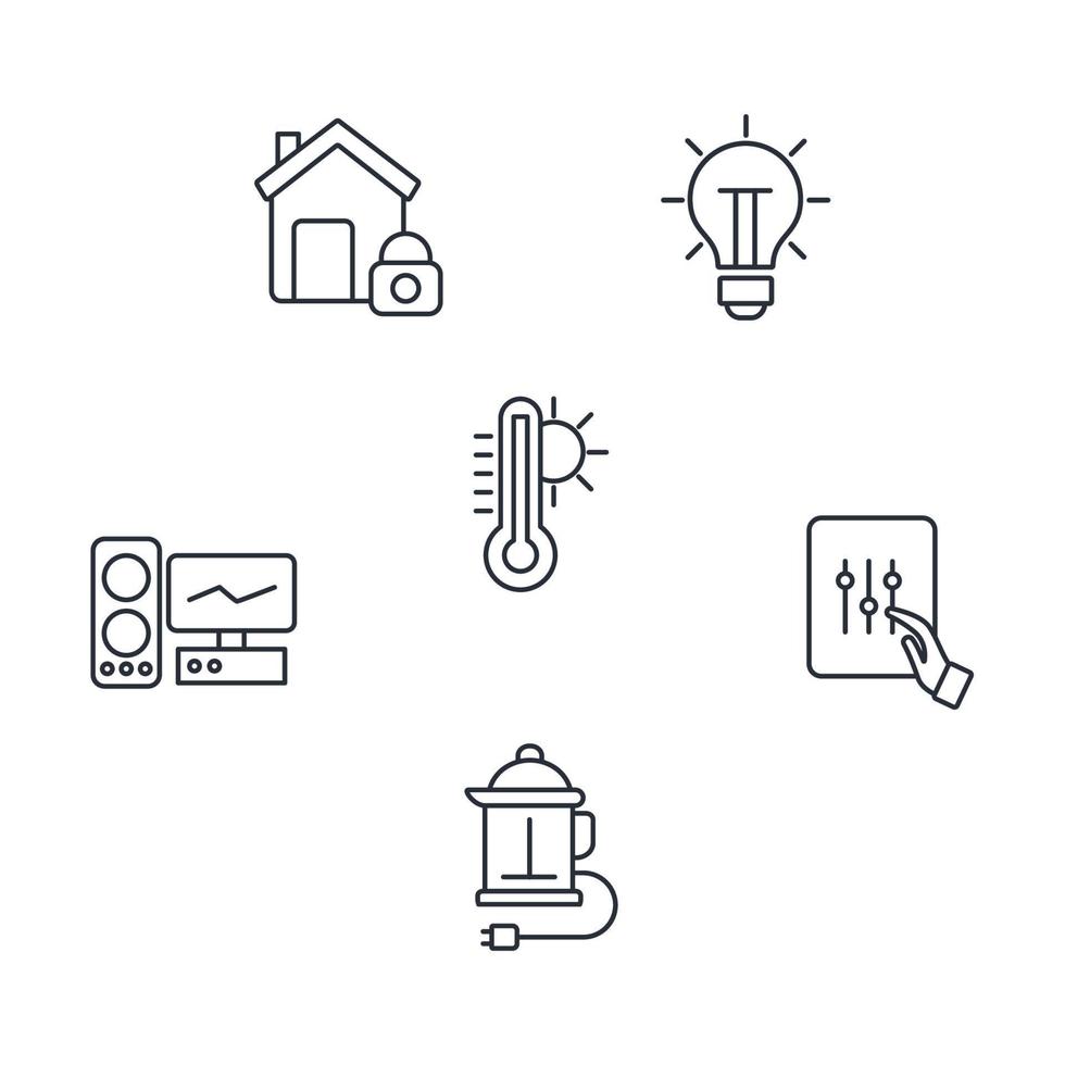 smart home icons set . smart home pack symbol vector elements for infographic web