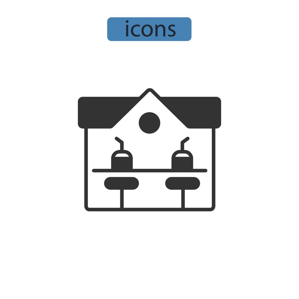 Bar icons  symbol vector elements for infographic web