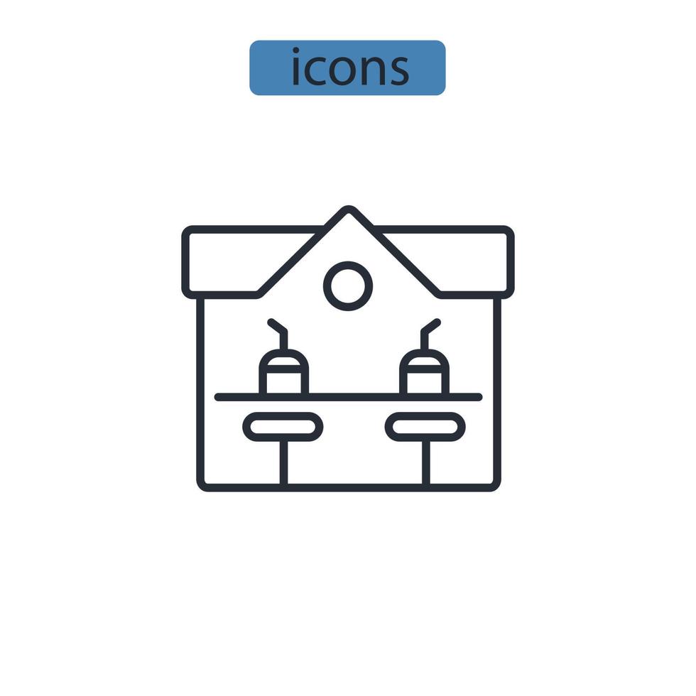 iconos de barra símbolo elementos vectoriales para web infográfico vector