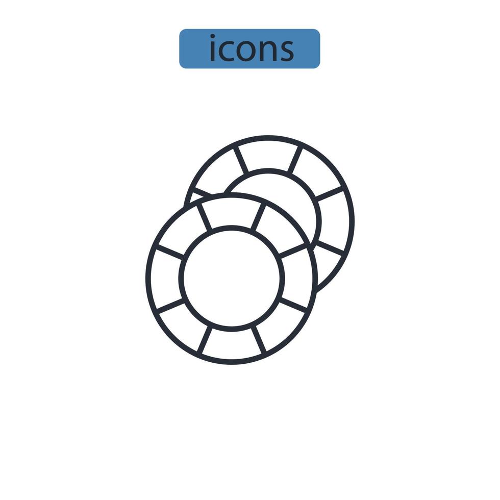 Lifeboy iconos símbolo elementos vectoriales para infografía web vector