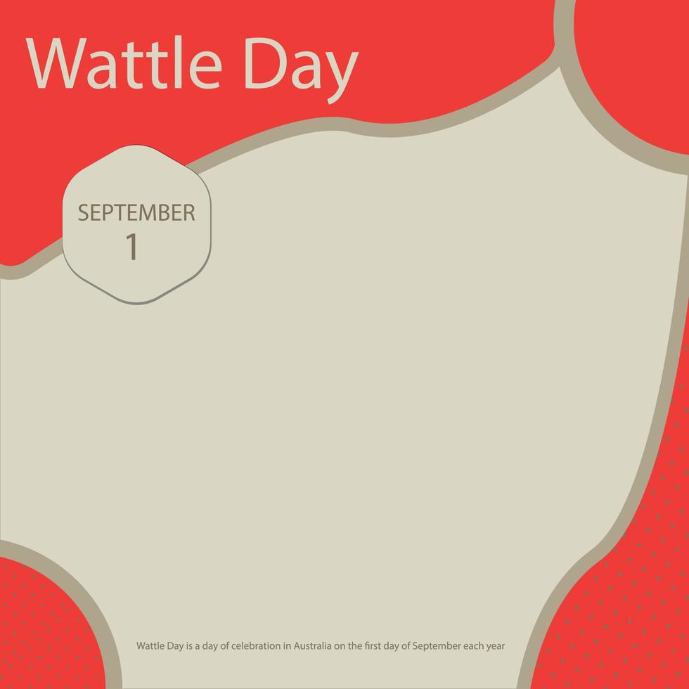 International Wattle Day. vector