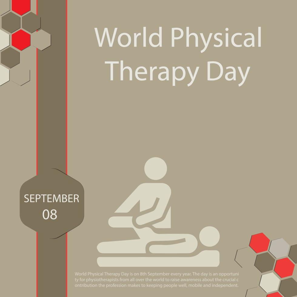 World Physical Therapy Day vector