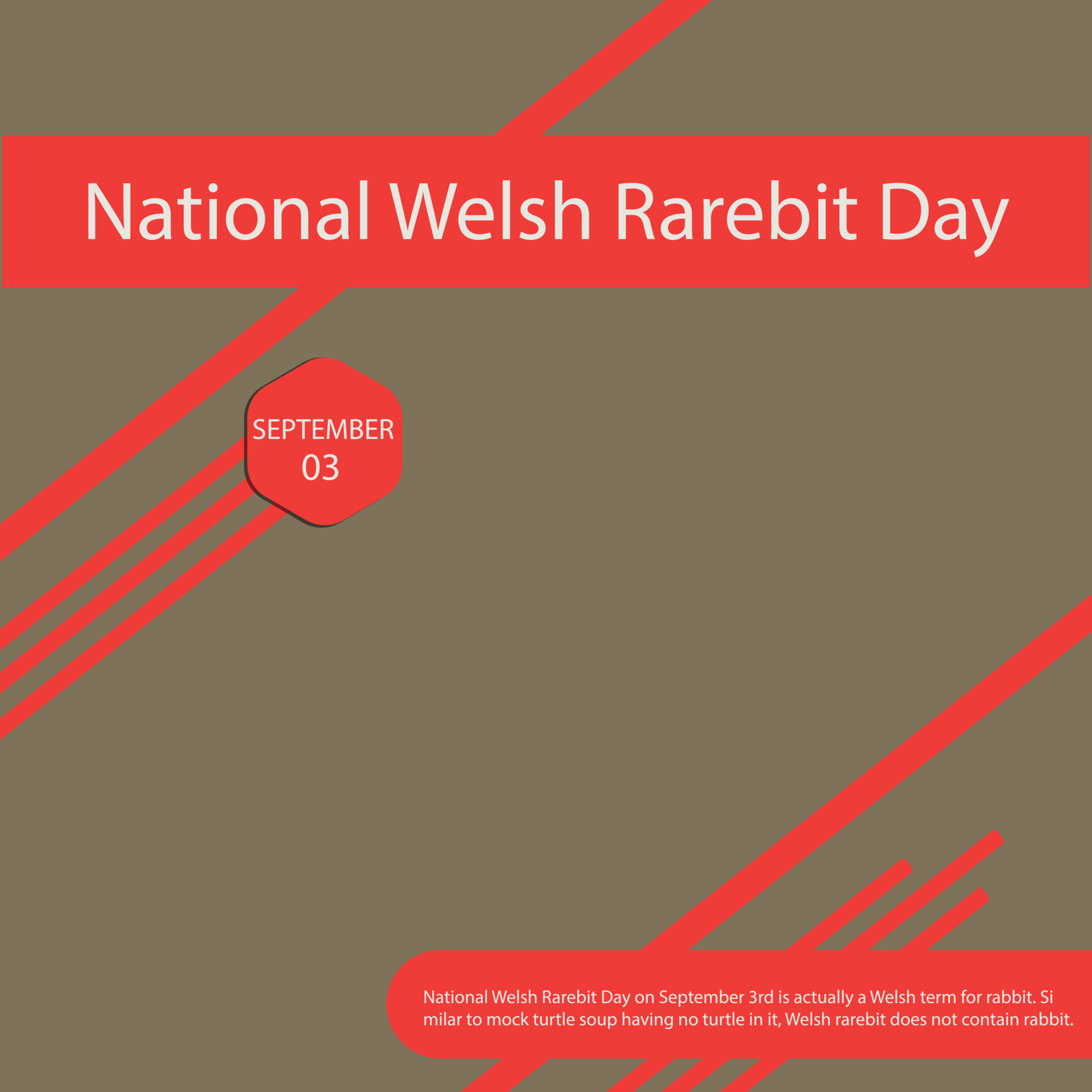 National Welsh Rarebit Day 10355937 Vector Art at Vecteezy