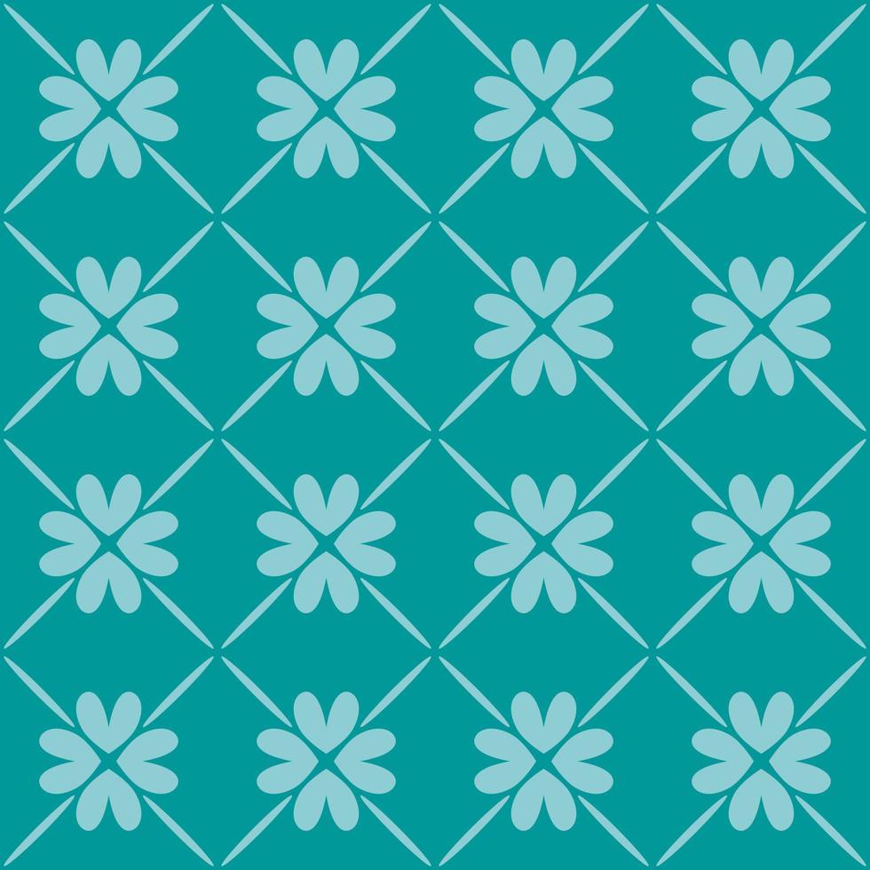 monochrome geometric floral fabric pattern vector