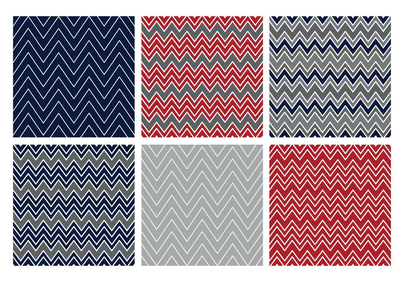 Christmas chevron pattern collection vector