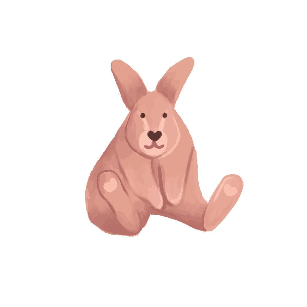 realistic rabbit illustration. vector