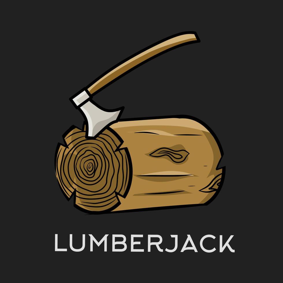 illustration vector of lumberjack perfect for print,background,etc.