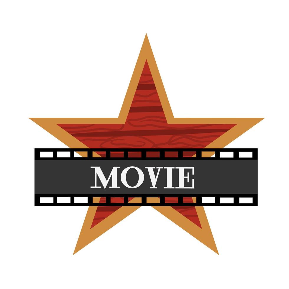 illustration vector of star movie perfect for print etc