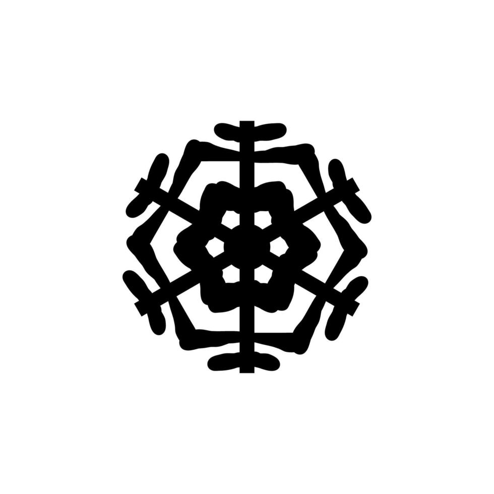 Snowflake icon, logo isolated on white background vector