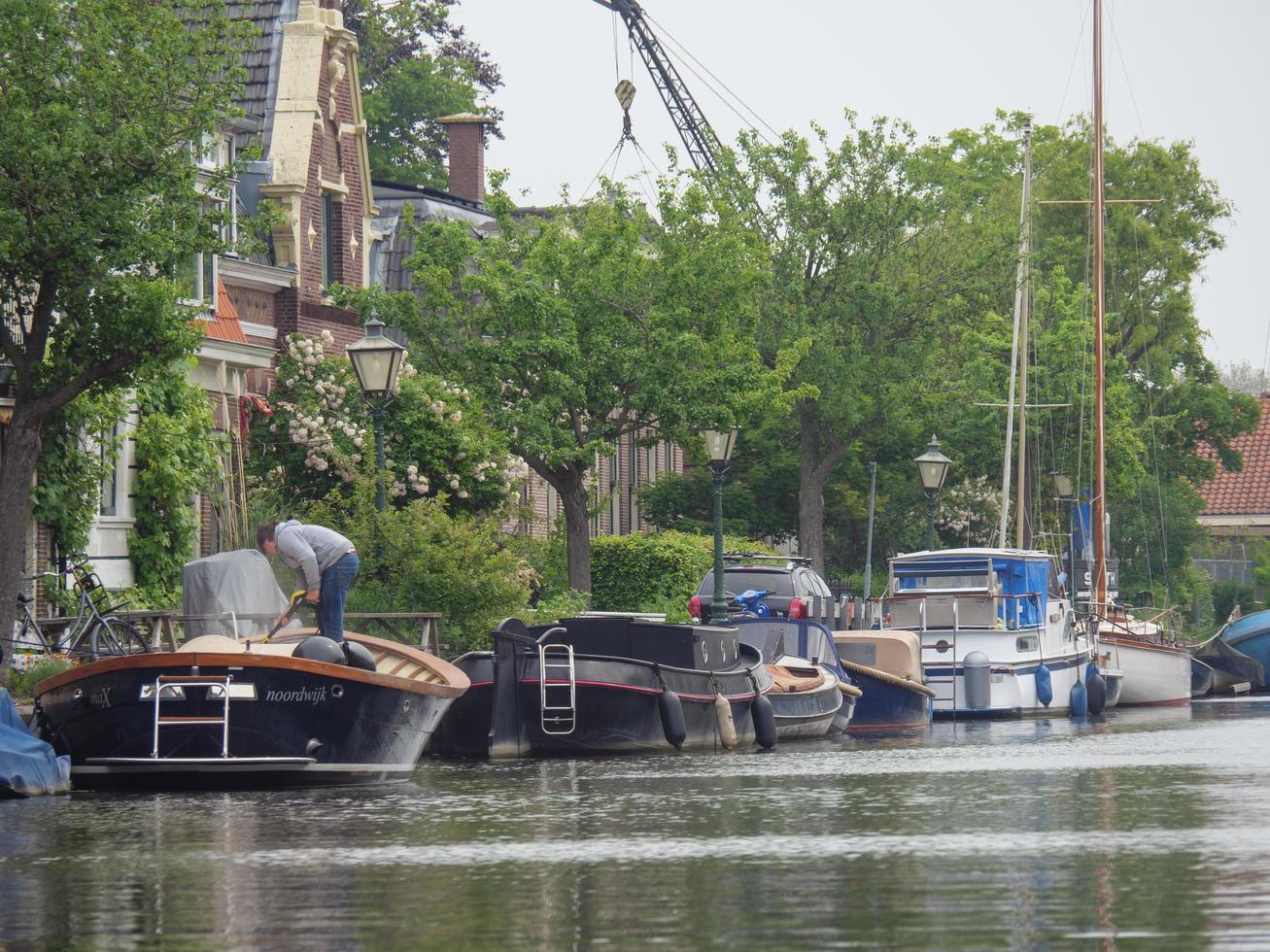 the dutch city of leiden photo