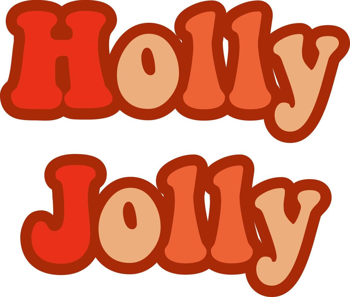 Holly Jolly vector