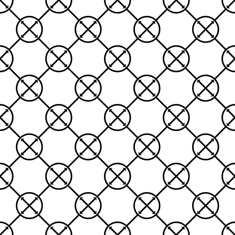 black white geometric asian boho fabric pattern vector