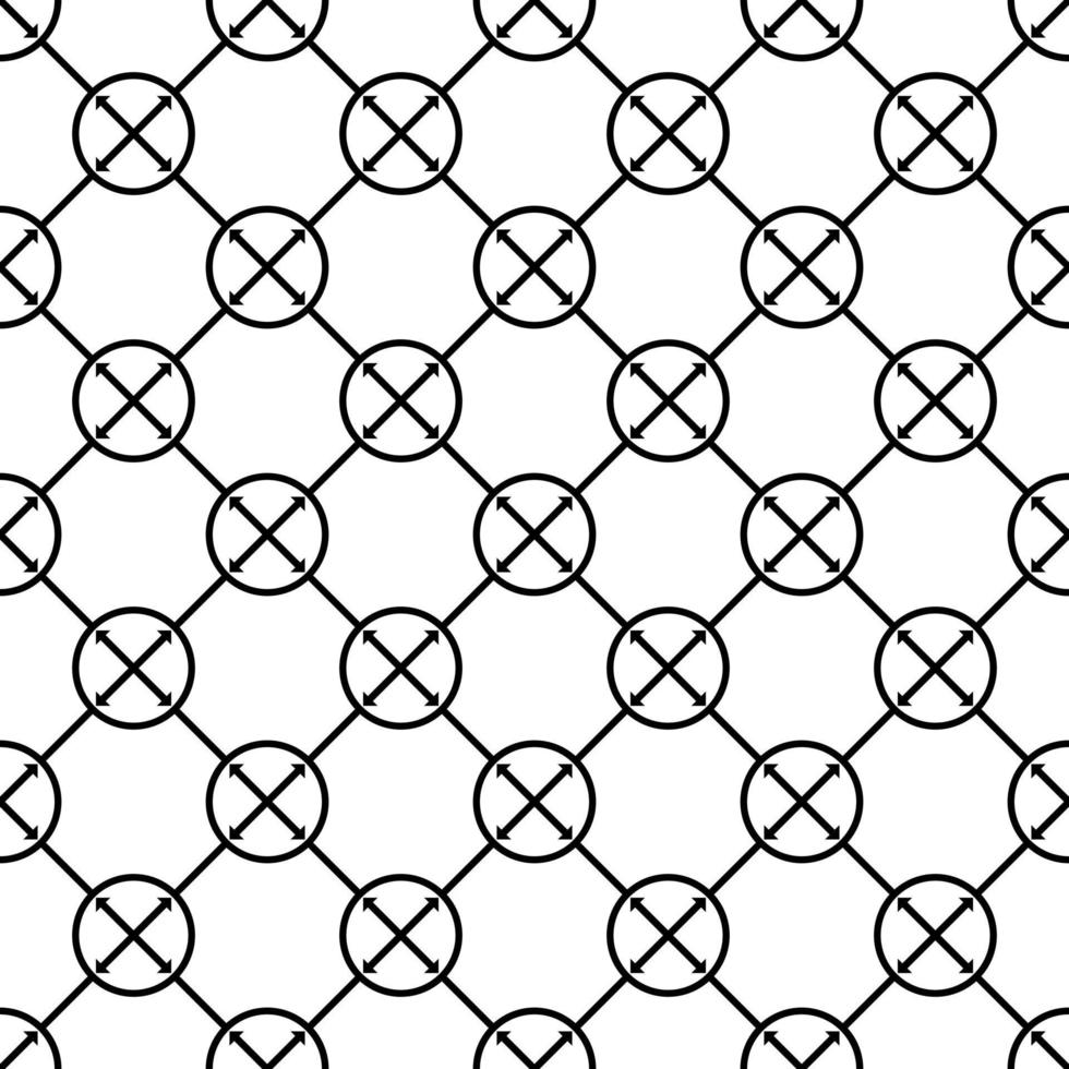 black white geometric asian boho fabric pattern vector