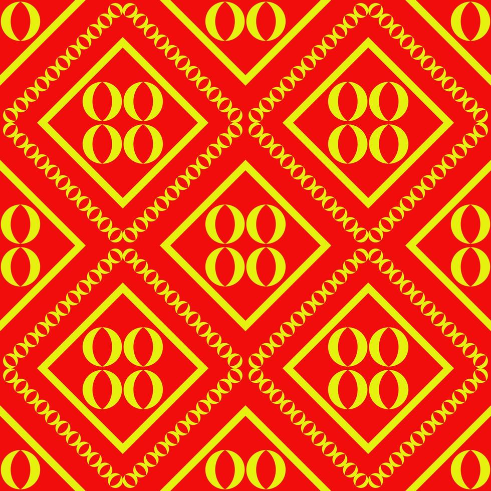 native asian geometric pattern vector