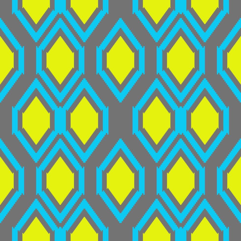 asian ikat geometric woven pattern vector