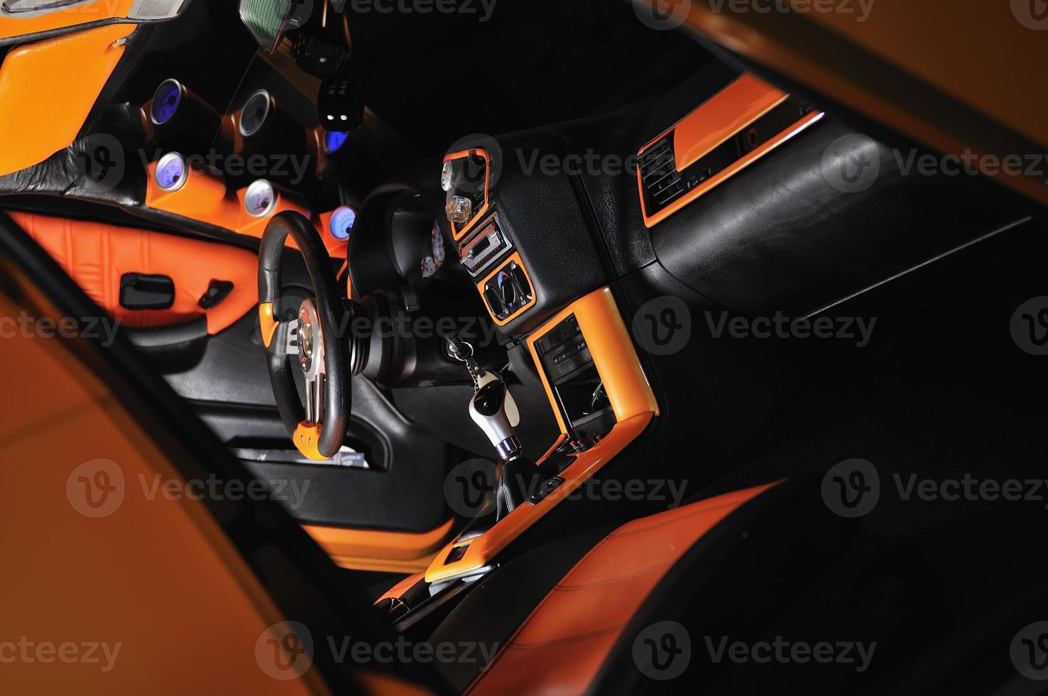 Classy car interior photo