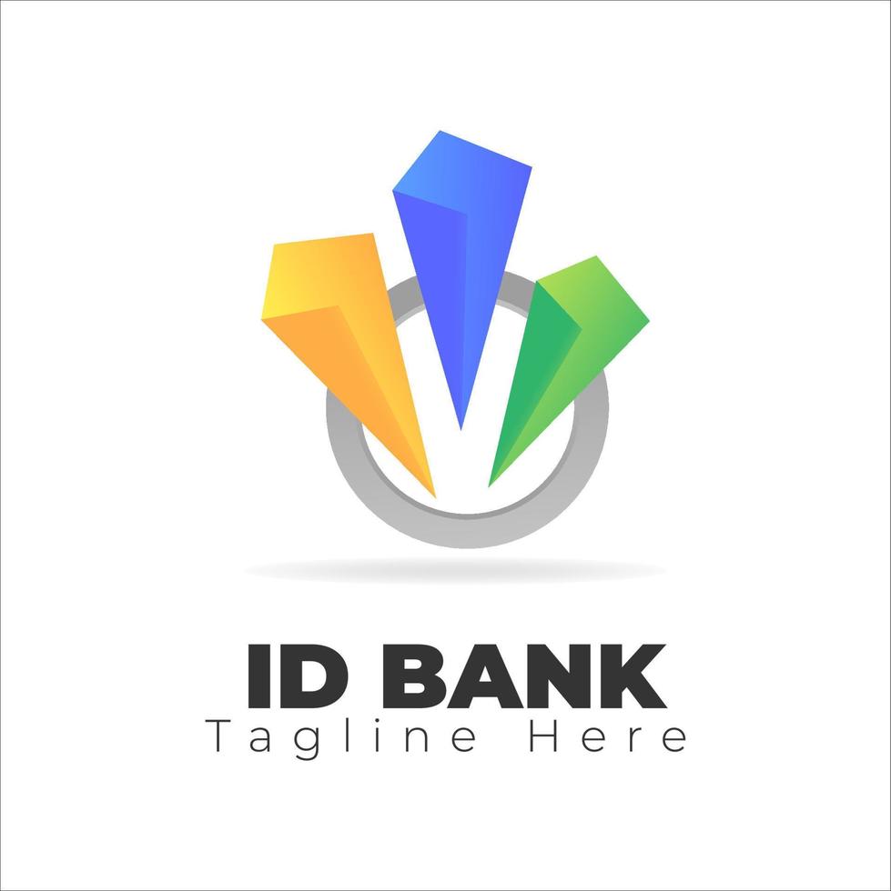 logotipo del banco - banco de identificación vector
