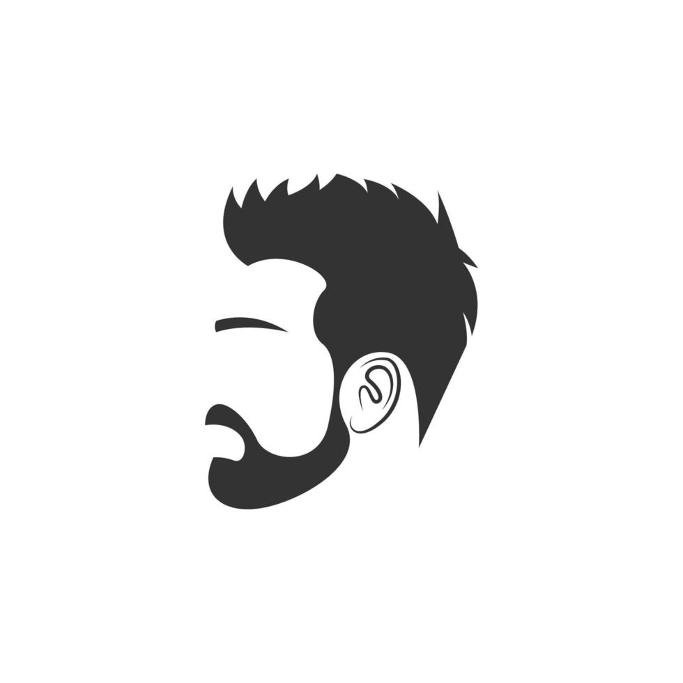 Men's hairstyle icon design illustration vector