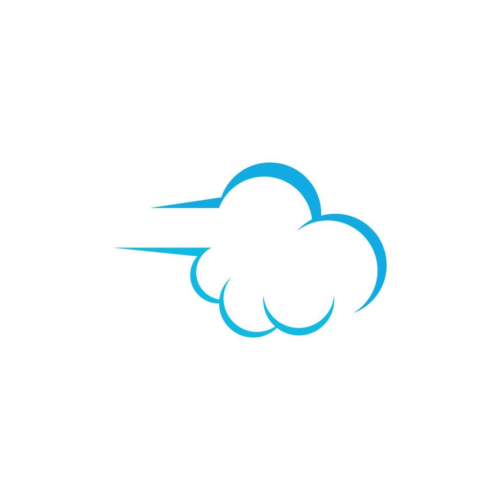 plantilla de ilustración de diseño de icono de logotipo de nube vector