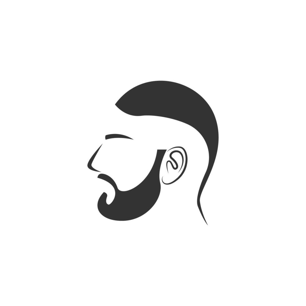 Men's hairstyle icon design illustration vector